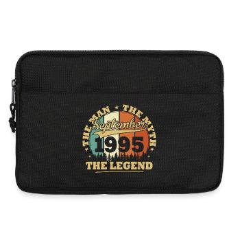 Vintage September 1995 Geburtstagsgeschenk 30 Jahr - Laptoptasche 13" - Schwarz - Vorne