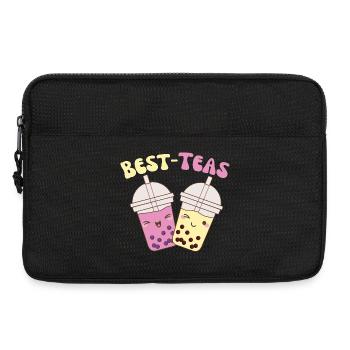 Best Teas cute kawaii bubble tea boba tea - Laptop bag 13" - black - Front