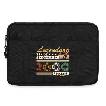 Septembre 2000 Vintage Rétro Cadeau d’anniversaire - Sacoche pour ordinateur portable 13 pouces - noir - Devant