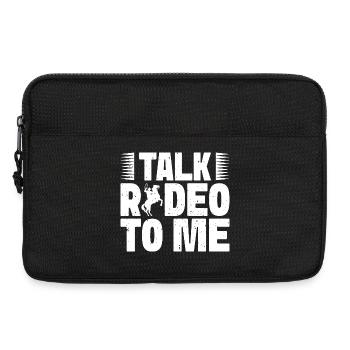 Rodeo Horse Riding Talk Rodeo To Me Cowboy - Laptoptasche 13" - Schwarz - Vorne