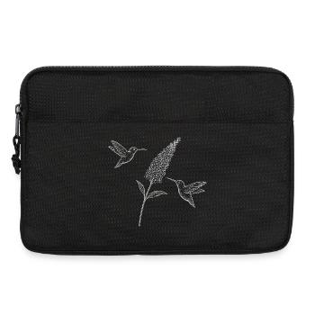 Hummingbirds with Flower Boho Cottagecore - Laptop bag 13" - black - Front