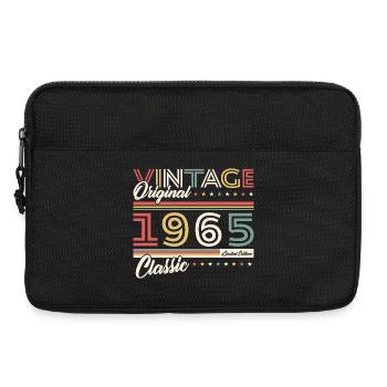 1965 Vintage Rétro Cadeau D'anniversaire - Sacoche pour ordinateur portable 13 pouces - noir - Devant