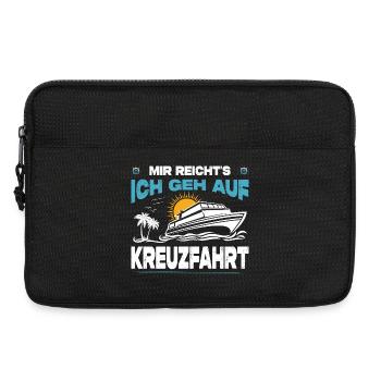 Lustige Kreuzfahrt Sprüche Outfits Urlaub - Laptoptasche 13" - Schwarz - Vorne