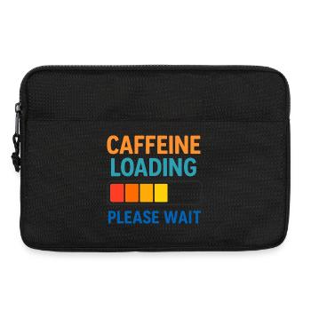 Kaffee Ladebalken Wartezeit - Laptoptasche 13" - Schwarz - Vorne