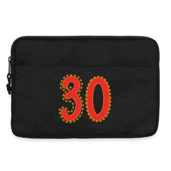 30. 30 YEARS. 30th ANNIVERSARY. 30 YEARS ANNIVERSARY. - Laptop bag 13" - black - Front