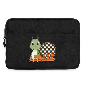 Snail Chessboard Chess Board Game - Laptop bag 13" - black - Front