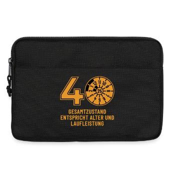 HU November 2025 - 40 Years - Birthday Gift - Laptop bag 13" - black - Front