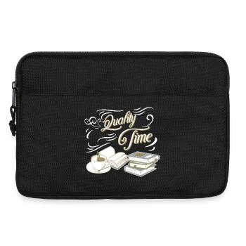 Quality Time Kaffee und Bücher - Laptoptasche 13" - Schwarz - Vorne