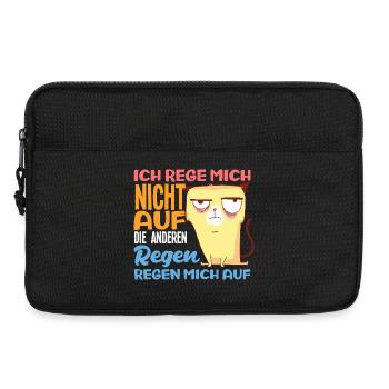 I don't get upset, the others get upset - Laptop bag 13" - black - Front