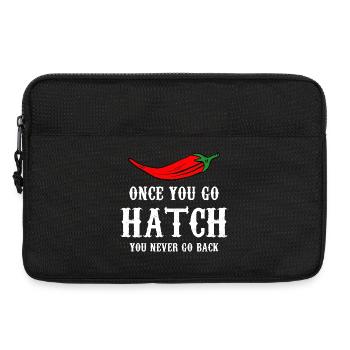 Hatch Chili Bold Typography - Laptop bag 13" - black - Front