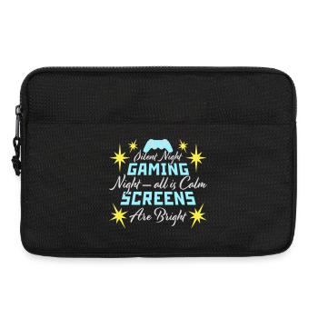 Silent Night Gaming Night All Calm Screens Bright - Laptoptasche 13" - Schwarz - Vorne