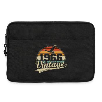 Vintage, 1966, Vintage Retro, Cadeau d’anniversaire - Sacoche pour ordinateur portable 13 pouces - noir - Devant