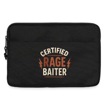 Vintage Distressed Rage Baiter Lustiger Spruch - Laptoptasche 13" - Schwarz - Vorne