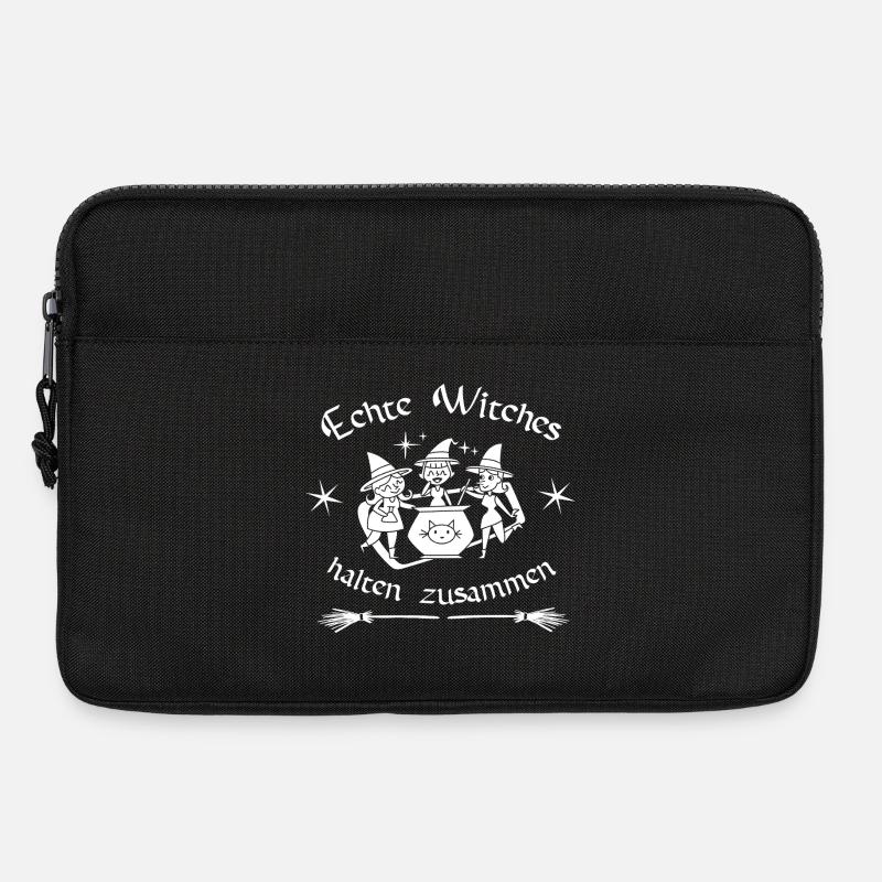 Echte Witches halten zusammen - Laptoptasche 13" - Schwarz