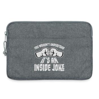 You Wouldn't Understand It's An Inside Joke Fäuste - Laptoptasche 13" - Grau meliert - Vorne