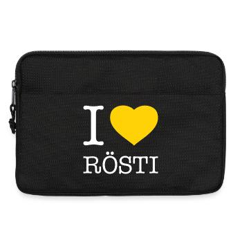 I love Rösti - Laptop bag 13" - black - Front