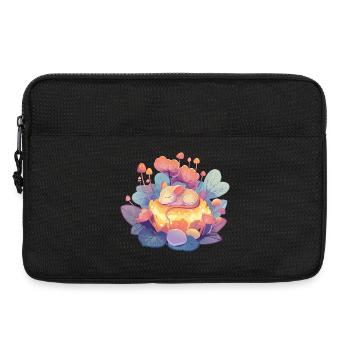 Sleepy mouse in the honey forest - Laptop bag 13" - black - Front