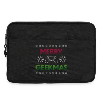 Merry Geekmas  - Sacoche pour ordinateur portable 13 pouces - noir - Devant