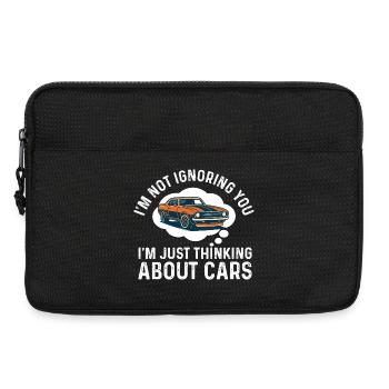 Ich ignoriere nicht, dass du über Autos nachdenkst – Autoangebot - Laptoptasche 13" - Schwarz - Vorne