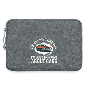 Ich ignoriere nicht, dass du über Autos nachdenkst – Autoangebot - Laptoptasche 13" - Grau meliert - Vorne