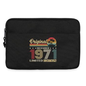 54e anniversaire Original décembre Né en 1971 - Sacoche pour ordinateur portable 13 pouces - noir - Devant
