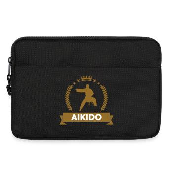 Aïkido - Art Martial - Aïkidoka - Sacoche pour ordinateur portable 13 pouces - noir - Devant