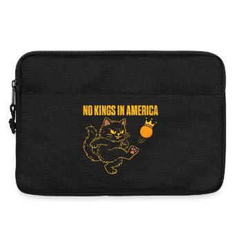 No Kings In America Patriotic Liberty Quote - Laptop bag 13" - black - Front