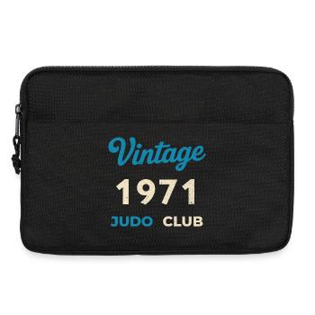 Vintage 1971 Judo Club Retro Geburtsjahr Geschenk - Laptoptasche 13" - Schwarz - Vorne