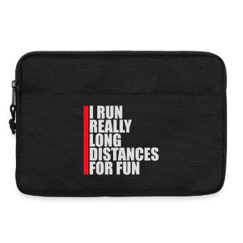 Je cours de très longues distances pour un marathon amusant - Sacoche pour ordinateur portable 13 pouces - noir - Devant