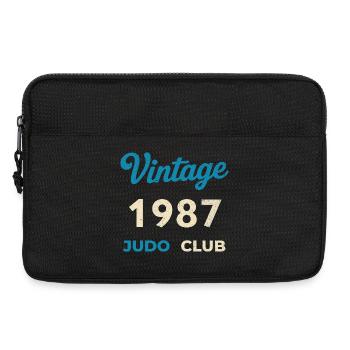 Vintage 1987 Judo Club Retro Geburtsjahr Geschenk - Laptoptasche 13" - Schwarz - Vorne