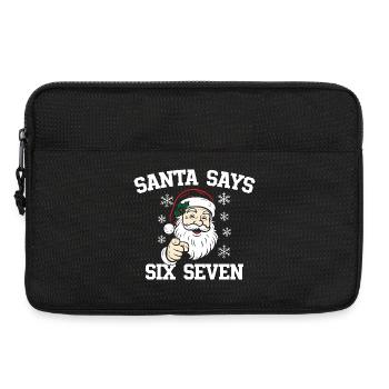 Père Noël Dait Six Sept - Sacoche pour ordinateur portable 13 pouces - noir - Devant