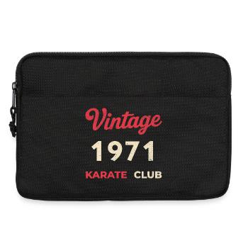Vintage 1971 – Année de naissance rétro du Karate Club - Sacoche pour ordinateur portable 13 pouces - noir - Devant