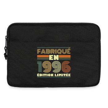 Vintage 30-Jahres-Jubiläumsgeschenk von 1996 - Laptoptasche 13" - Schwarz - Vorne