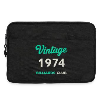 Vintage 1974 – Billiards Club Retro Geburtsjahr - Laptoptasche 13" - Schwarz - Vorne