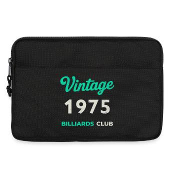 Vintage 19755 – Billiards Club Retro Geburtsjahr - Laptoptasche 13" - Schwarz - Vorne