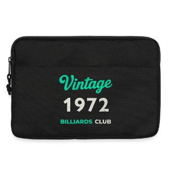 Vintage 1972 – Billiards Club Retro Geburtsjahr - Laptoptasche 13" - Schwarz - Vorne