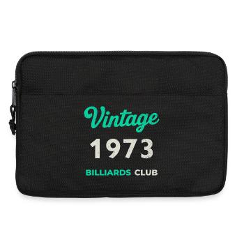 Millésime 1973 – Année de naissance rétro du Billiards Club - Sacoche pour ordinateur portable 13 pouces - noir - Devant