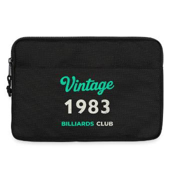 Vintage 1983 – Billiards Club Retro Geburtsjahr - Laptoptasche 13" - Schwarz - Vorne
