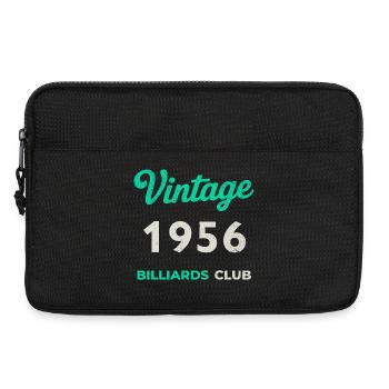 Vintage 1956 – Billiards Club Retro Geburtsjahr - Laptoptasche 13" - Schwarz - Vorne