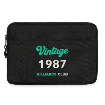Vintage 1987 – Billiards Club Retro Geburtsjahr - Laptoptasche 13" - Schwarz - Vorne