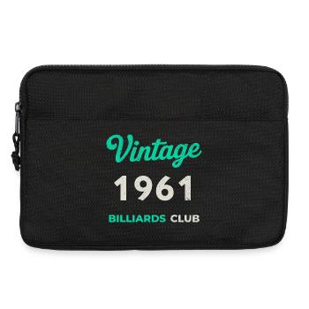 Vintage 1961 – Billiards Club Retro Geburtsjahr - Laptoptasche 13" - Schwarz - Vorne