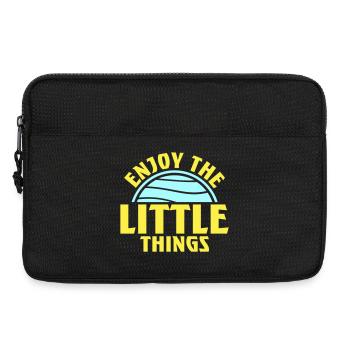 Profitez des petites choses Gratitude Pleine conscience - Sacoche pour ordinateur portable 13 pouces - noir - Devant