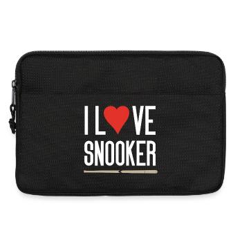 I Love Snooker - Laptop bag 13" - black - Front