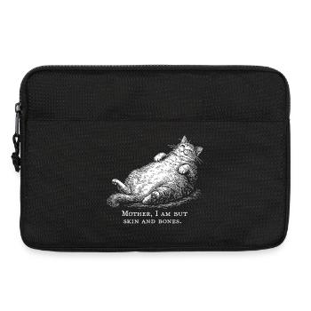 Cat Mother I Am But Skin and Bones - Sacoche pour ordinateur portable 13 pouces - noir - Devant