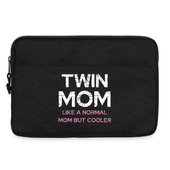 Zwillingsmama – cooler als normale Mama - Laptoptasche 13" - Schwarz - Vorne