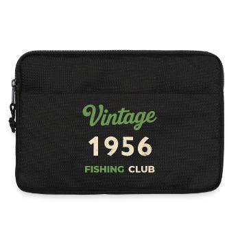 Vintage 1956 – Année de naissance rétro du club de pêche - Sacoche pour ordinateur portable 13 pouces - noir - Devant