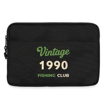 Vintage 1990 – Fishing Club Retro Birth Year - Laptop bag 13" - black - Front