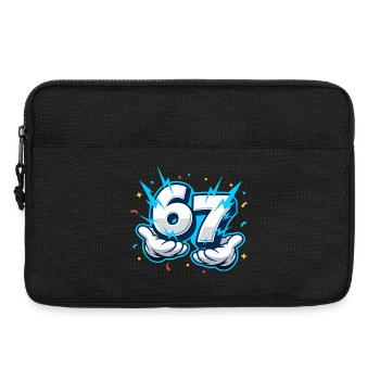 67 Six Seven Meme Funny Gift Teen - Laptop bag 13" - black - Front