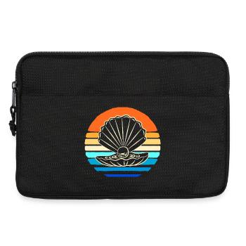 Muschelsammler Muschel - Laptoptasche 13" - Schwarz - Vorne