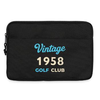 Vintage 1958 Golf Club Retro Birth Year Gift - Laptop bag 13" - black - Front